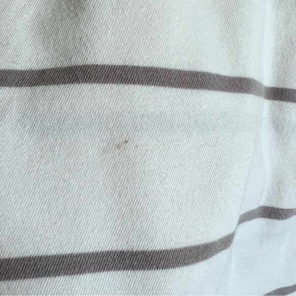 ATM Anthony Thomas Melillo Plaited Jersey Stripe Sweatshirt - Chalk Smoke White - Picture 9 of 16